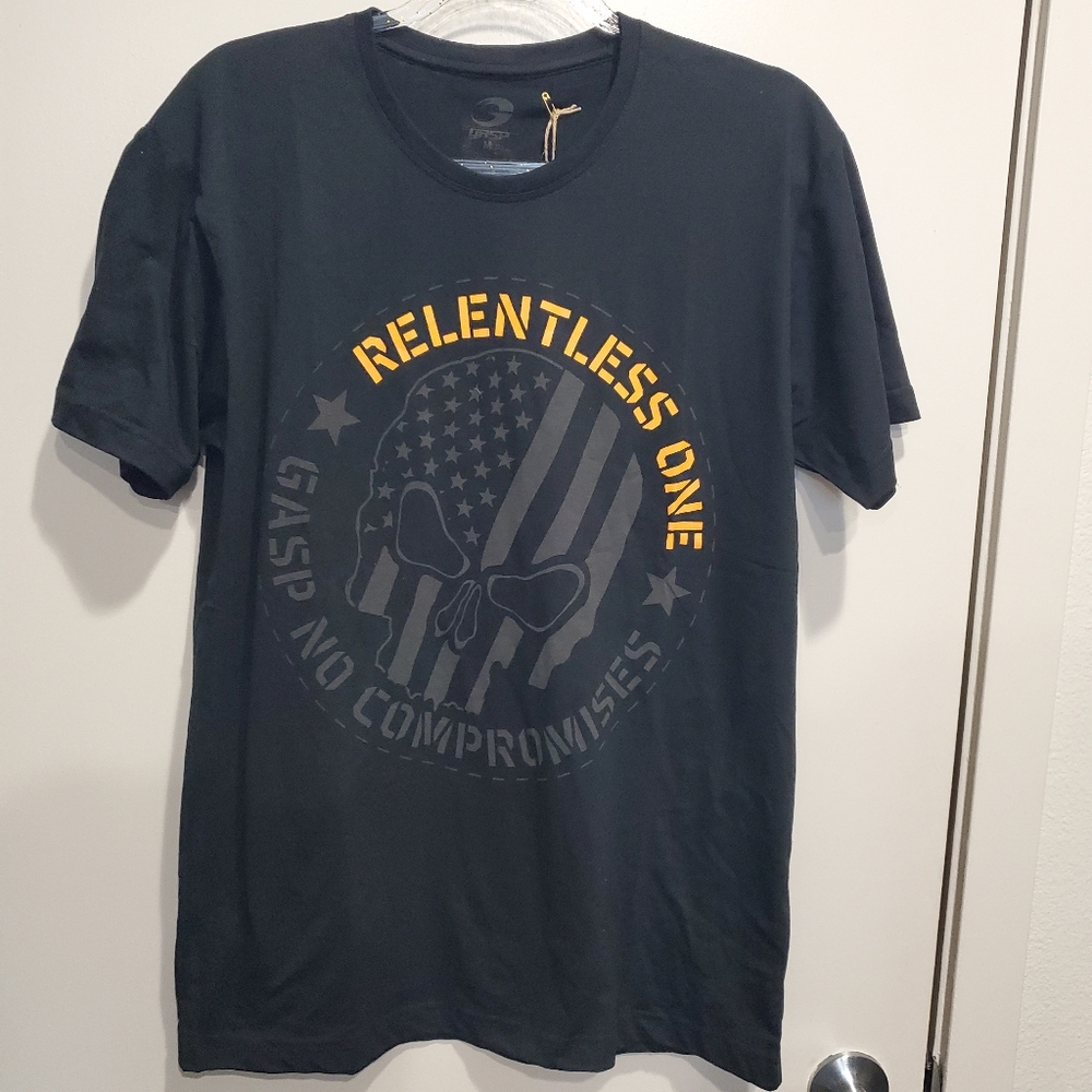 Men's GASP Black Relentless One T-Shirt Medium